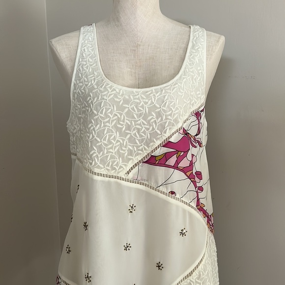 COPY - Leifnotes Asymmetrical Hem Guarri Dress Patchwork  ANTHROPOLOGIE Dress s… - Picture 2 of 16